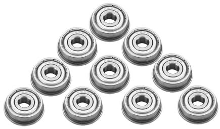 Lager - 10 Stück F625ZZ doppelt geschirmte Miniatur-Flanschlager-Kugellager 5 x 16 x 5 mm