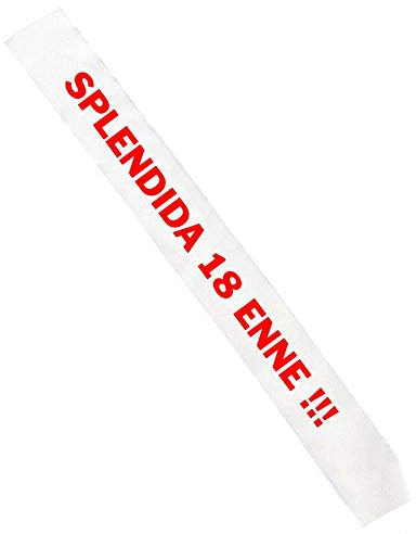 Gadget Fascia Compleanno Splendida Enne Personalizzata PS 11446-ANNI (18 anni)