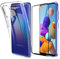Lifeacc Handyhülle Kompatibel mit Samsung Galaxy A21s & 3D Glas Schutzfolie, Dünn Silikon Transparent Schutzhülle für Samsung A21s