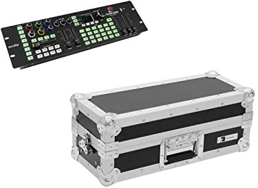 EUROLITE Set DMX LED Color Chief + Case | DMX-Lichtpult mit innovativer Steuerung für LED-Scheinwerfer inklusive Flightcase