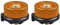 Conector de estufa de camping adaptador de botella de gas tipo dividido convertidor de horno para recipiente de butano a cartucho de gas de tornillo (naranja, 2 unidades)