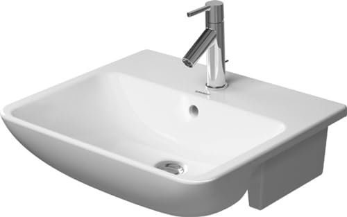 Duravit ME by Starck Halbeinbauwaschtisch Weiß Seidenmatt 550mm