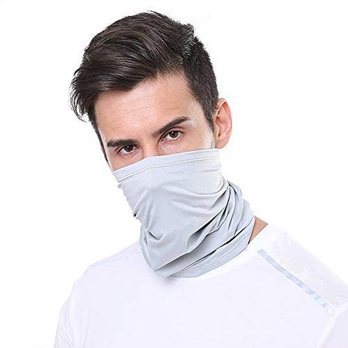 Gesichtsmaske Halstuch,Multifunktionstuch Atmungsaktive Eisseide Halstuch für Frauen und Männer beim Laufen,Wandern,Radfahren,Angeln
