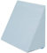 Badum - Rückenkissen - Keilkissen Bett - 60 x 50 x 30 cm - mit Schicht aus Memory Foam, Bezug Abnehmabar & Waschbar - Lesekissen, Matratzenkeil, Ergonomisches Kissen - Hellblau
