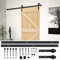 vidaXL Porta Scorrevole con Set Hardware 80x210 cm in Legno di Pino
