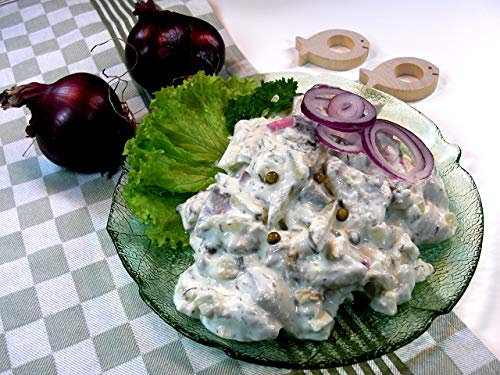 Klaassen Friesentopf, Bismarckhering in Stücken, Salatcreme, Äpfel, Zwiebel, GewürzGurke, süß-sauer, 1000g