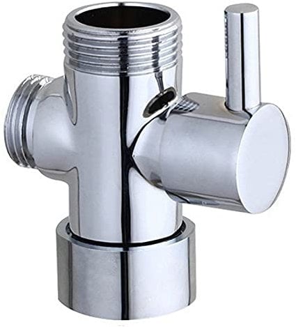 Hayaww Umlenkventil Dusche Adapter Ventil Badventil Chrom Umschalter FüR Die Dusche Dreiwege Ventil Umsteller FüR Toiletten Badezimmer KüChe Handbrausekopf Und Festen SprüHkopf, Ersatzteil Duschsystem