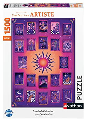 Nathan – 1500 Piece Jigsaw Puzzle – Tarot and Divination – Coralie Fau – Adults and Children Age 14 and Above – Premium Puzzle – Artist Collection – 87298