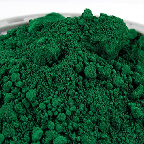 Premium Pigmentpulver, Eisenoxid, Oxidfarbe - 25kg Sack Farbpigmente/Trockenfarbe für Beton + Wandfarbe/Tolle Akzente in Haus und Garten/Pigmentfarbe: Grün
