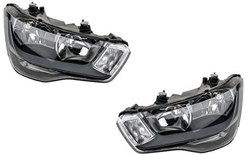 Johns, Scheinwerfer Halogen passend für Audi A1 8X H7 H1 Satz L R 10-14 mit LWR Blinker