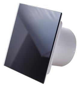 Awenta Kleinraumventilator Wandventilator System Turbo Trax Schwarz 100 CTR mit Nachlauf & Stufenregler