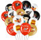 Luftballons Piraten, 45 Stück 12 Zoll Latex Ballon Schwarz Rot Weiß, Luftballons Piratenschiff Totenkopf, Piraten Party Zubehör für Kinder Geburtstag Mottoparty Halloween Dekoration