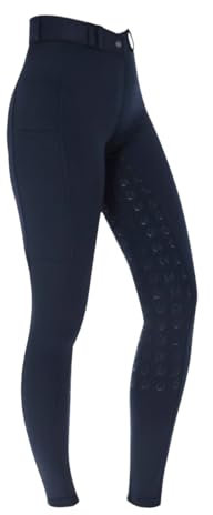 Covalliero Reithose Classic Star, Reithose mit Handytasche, Größe 34, Navy