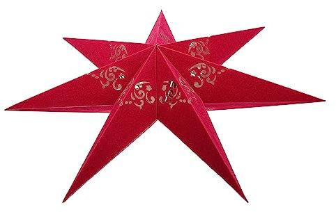 Amosfun 1Stk Stern Lampenschirm hochzeitsdeko weihnachtsdeko einzigartiger Lampenschirm weiße Papierlaterne Krippenschmuck weihnachtliche Außendekoration neuartiger Lampenschirm nordisch