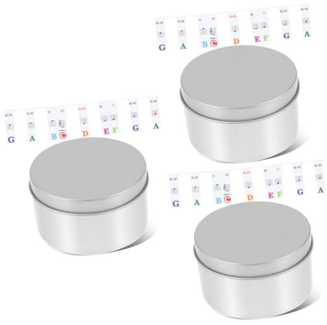 SAFIGLE 3pcs Beginners Piano Learning Practice Non-stick Piano Key Strip Keys Note Chart