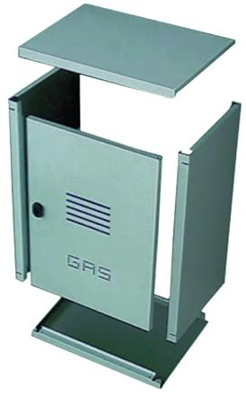 Gaszählerkasten aus verzinktem Blech h60 l45 p24