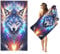 Goplnma Wolf Mikrofaser Handtücher - Strandtuch 90x180 cm Wolf Badetuch Strandlaken 3D Wolf Thema Badetuch groß 100x200 Strandhandtuch Mikrofaser Handtücher 50x100cm (80 x 160 cm,3)
