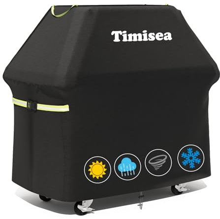 Cubierta para barbacoa, cubierta para barbacoa, resistente a la intemperie, tela Oxford 600D, impermeable, a prueba de polvo y al viento, funda para barbacoa para exteriores, para Weber, Char Broil,