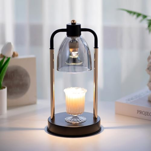 Candeldo Kerzenwärmer Lampe Candle Warmer: Candle Warmer Lamp Kerzenwärmer Duftlampe Elektrisch Kerzen Lampe Geschenke für Frauen Beste Freundin Mama Wärmelampe für Duftkerze