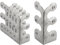 Vintage Metal Corner Protector,Brass Skiffers,Solid Brass Skirting Board Corner Protectors,Decorative Protector Cover For Both Residential And Commercial Spaces(Silver)