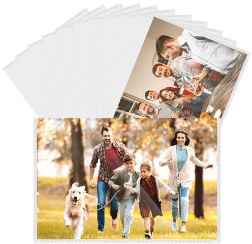Gatphy 12PCS Magnetic Picture Frames 6x4, Fridge Photo Frames Magnetic Picture Frame Holder Kids & Family Paper Display Photo Frame Set for Refrigerator/Office/Home (12Pcs)
