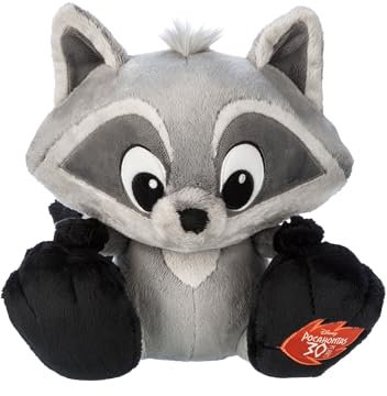 Disney Store Official - Pocahontas - Meeko - Big Feet Kuscheltier - 25,5 cm/10 cm - Niedlicher und knuddeliger Plüsch-Waschbär - Ab 0 Jahren