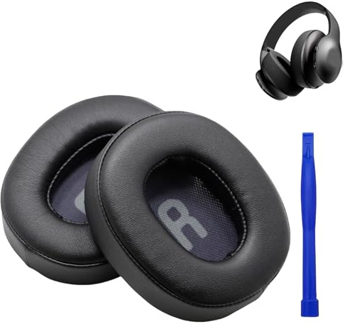 1 Pair Ear Pads for JBL Tune 700(700BT)/710(710BT)/720(720BT)/750(750BT,750BTNC), 760(760NC)/770(770NC) Headphones, Soft Protein Leather (Black)