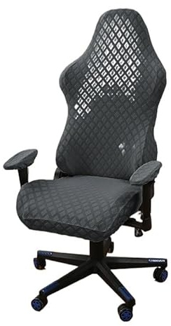 PSNKLMM Gaming Chair Cover Computer Chair Seat Protector Washable Case Elastic Office Cheap Chair Cover with Armrest Covers(11)