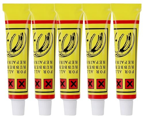 MeiHui 5PCS Tire Repair Glue,Liquid Rubber Puncture Repair Sealant & Rubber Cement,Black Sealant for Bike & Motorcycle,Cement for Rubber Glue Tyres,Efficient,Versatile Application,Portable,Convenient