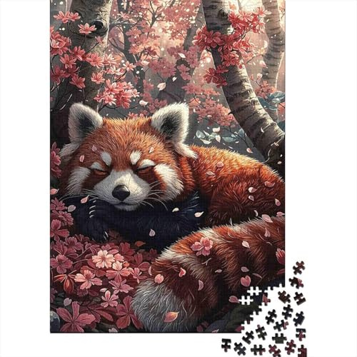 red Panda Puzzle für Erwachsene 1000 Teile Papier frühling licht entspannung