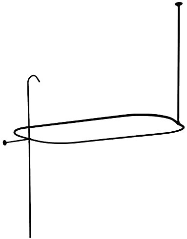 Kingston ABT1040-5 End Mount Rectangular Shower Riser,OilRubbedBronze