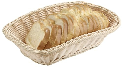 APS 40159 Korb ECONOMIC, Obstkorb, Brotkorb, 31,5 x 22 x 8,5 cm, Polypropylen, beige