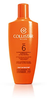 Collistar intensive, ultraschnelle Superbräunungsbehandlung mit LSF 6, mit Bräunungsaktivator und -beschleuniger, für Gesicht und Körper geeignet, 200 ml