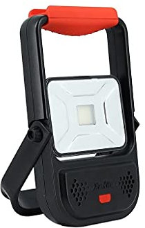 Xanlite PR10WR Lumiere Spot eclairage LED exterieurs-Projecteur Rechargeable LED-Métal/Plastique-Rouge/Noir-PR10WR Métal/Plastique Rouge/Noir 10 W