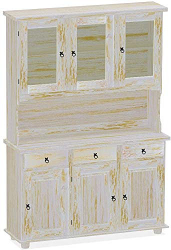Highboard Shabby Honig Rio Classico Esszimmer Holz Pinie Massivholz Echtholz Farbe wählbar Brasilmöbel