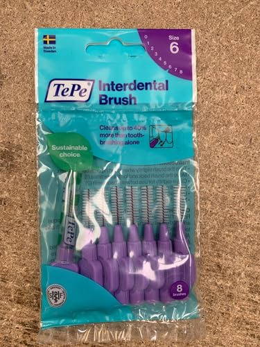 TePe Interdental Brush Purple 1.1 mm – Pack of 8 Brushes by TePe