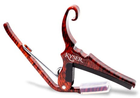 Kyser Schnellwechsel-Kapodaster für 6-saitige akustikgitarren, Rosenholz, KG6RW