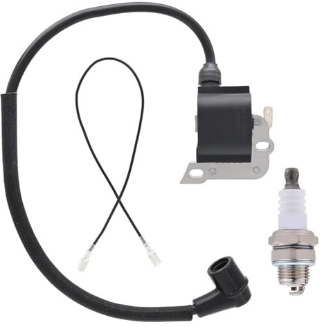 NIMTEK Ignition Coil with Spark Plug for Husqvarna 50 51 55 61 254 257 261 262 266 268 272 Chainsaw Magneto Parts