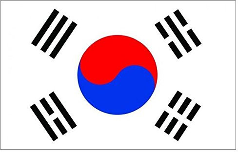 Naicasy 90*150 cm Drapeau Coree du Sud 1 Lot