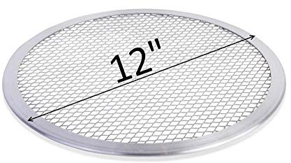 eZone Pizza Screen Baking Tray Aluminium Mesh Net 12