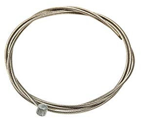 NIRO Edelstahl Bremsseil 1300 mm, 2 mm, Silber, Fahrrad-Bremsseil, Bremselement, 1 Stück