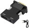 YACSEJAO Adaptateur HDMI vers VGA avec Audio 1080P HDMI Femelle VGA mâle Adaptateur convertisseur 3,5 mm Câble Audio pour Memory Roku, Ordinateur Portable, PC, projecteur, TV, Moniteur et Plus
