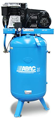 Abac - Compresseur d'air à pistons vertical bi-étagés 400 V Tri 5,5 CV 270 litres - B5900B/270 VT5,5 ABAC