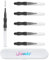 Libeauty Microbrush, 6 Stück Wimpernbürstchen mit Kappe, Augenbrauen Bürste für Wimpern und Augenbrauen