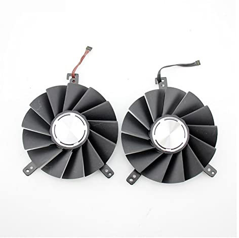 yaoqijie DAPA0815B2UP001 DAPA0815B2UP004 Graphics Card Fan Compatible with NVIDIA GeForce RTX 2080 2080 Ti Fan RTX2080 RTX2080Ti Video Card Fan Lasting (Blade Color : Blue)