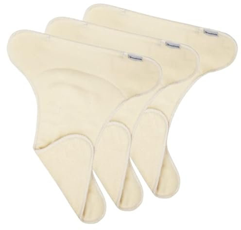 Bio-Baumwolle | Geformte Einlage mit Tasche 3er-Set