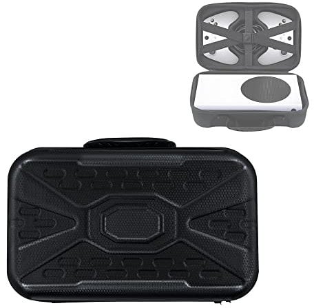 Mcbazel Hartschale für Xbox Series S, Reisetasche für Xbox Series S Konsole Wireless Controller & Gaming Zubehör - Schwarz