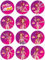 Bedruckte Oblaten - Mia and Me (3 - 6 cm Durchmesser) Rund auf Oblatenpapier oder Dekor-Plus Papier (Dekor Plus Papier, 4 cm x 24 Stück)