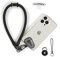 project-cb Dragonne pour téléphone,2 Téléphone Cordon patch,Dragonne pour clé, AirPods, appareil photo,Cordelette de poignet(noir, 30cm)