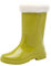 Briskorry Stivali da pioggia da donna in gomma leggeri, caldi, antiscivolo, impermeabili e suola in gomma, stivali imbottiti Wellington, verde, 38